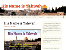 Tablet Screenshot of hisnameisyahweh.org